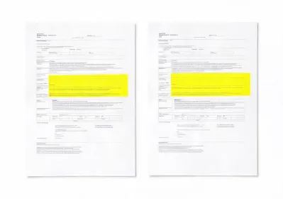 Quote comparison sheets